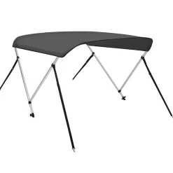 vidaXL Båtkapell 2 bågar antracit 150x120x110 cm