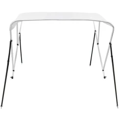 vidaXL Båtkapell 3 bågar vit 183x140x137 cm