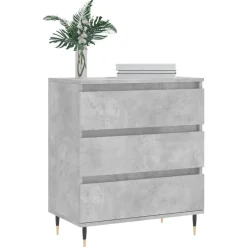 Online vidaXL Byrå 60x35x70 cm konstruerat trä Betonggrå