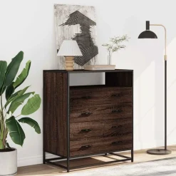 Online vidaXL Byrå 70x41x83,5 cm konstruerat trä brun ek