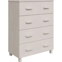 Outlet vidaXL Byrå HAMAR 79x40x103,5 cm massiv furu Vit