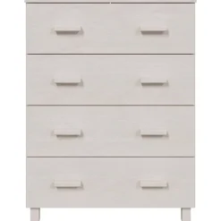 Outlet vidaXL Byrå HAMAR 79x40x103,5 cm massiv furu Vit