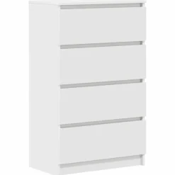 vidaXL Byrå 60x35x98,5 cm konstruerat trä Vit