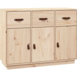vidaXL Byrå 100x40x75 cm massiv furu