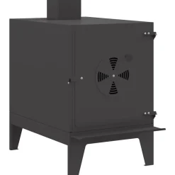 Discount vidaXL Campingkamin 35 x 50 x 60 cm Kallvalsat stål Svart