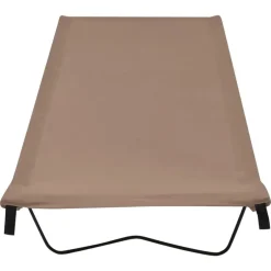 Hot vidaXL Campingsäng 180x60x19 cm oxfordtyg och stål Taupe
