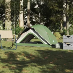 Discount vidaXL Campingtält 1 person vattentätt Grön