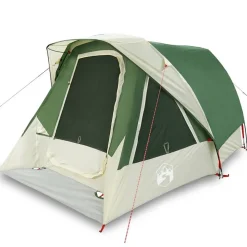 vidaXL Campingtält 4 personer grön vattentätt
