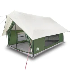 vidaXL Campingtält 5 personer grön vattentätt