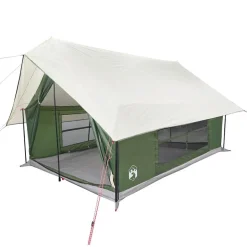 vidaXL Campingtält 5 personer grön vattentätt