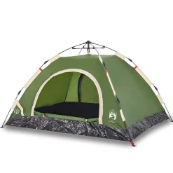 vidaXL Campingtält 2 personer grön snabbrest
