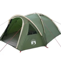 vidaXL Campingtält med tak Grön 308 x 268 x 130 cm Polyester