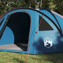 Online vidaXL Campingtält med tak 308 x 268 x 130 cm Polyester Blå