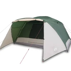 Discount vidaXL Campingtält med veranda 4 personer vattentätt Grön