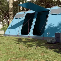 vidaXL Campingtält tunnel 8 personer blå vattentätt