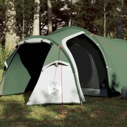 vidaXL Campingtält tunnel 2 personer grön vattentätt
