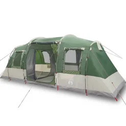 vidaXL Campingtält tunnel 4 personer grön vattentätt