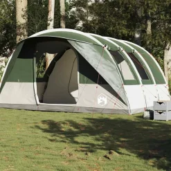 vidaXL Campingtält tunnel 5 personer grön vattentätt