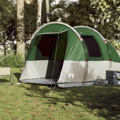 Outlet vidaXL Campingtält tunnel 4 personer vattentätt Grön