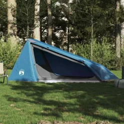 vidaXL Campingtält tunnel 1 person blå vattentätt