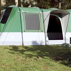 Outlet vidaXL Campingtält tunnel 4 personer vattentätt Grön