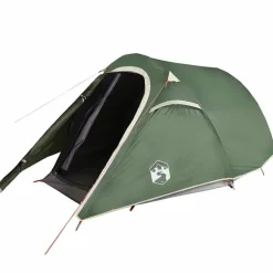 New vidaXL Campingtält tunnel 3 personer vattentätt Grön