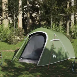 New vidaXL Campingtält tunnel 3 personer vattentätt Grön