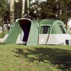 vidaXL Campingtält tunnel 16 personer grön vattentätt