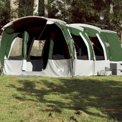 vidaXL Campingtält tunnel 8 personer grön vattentätt