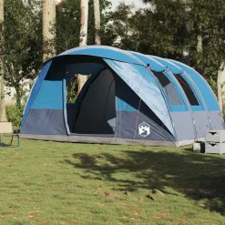 vidaXL Campingtält tunnel 5 personer blå vattentätt