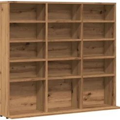 vidaXL CD-bänk artisan ek 100x23x89,5 cm konstruerat trä