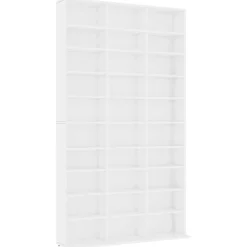 Outlet vidaXL CD-hylla 102x23x177,5 cm konstruerat trä Vit