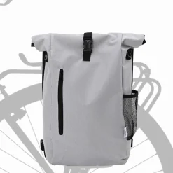 vidaXL Cykelväska Grå 31 x 13 x 58 cm Polyester