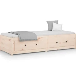 vidaXL Dagbädd utan madrass 80x200 cm massiv furu