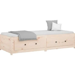 vidaXL Dagbädd utan madrass 80x200 cm massiv furu