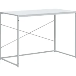 vidaXL Datorbord vit 110x60x70 cm spånskiva