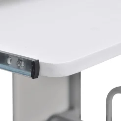 vidaXL Datorbord vit 110x52x88,5 cm konstruerat trä
