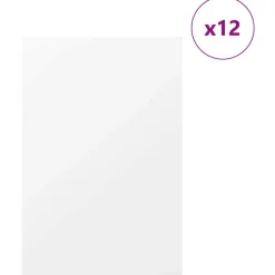 Discount vidaXL Dekorpaneler 12 pcs 40 x 60 x 0.27 cm Konstruerat trä Vit