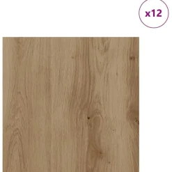 vidaXL Dekorpaneler 12 pcs Artisan Ek 30 x 30 x 0.27 cm