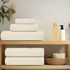 vidaXL 8-delat handduksset FROGN gräddvit 360 gsm
