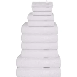 vidaXL 12-delat handduksset FROGN vit 360 gsm