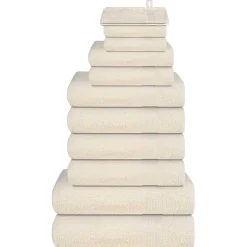Sale vidaXL 12-delat handduksset FROGN gräddvit 360 gsm Kräm