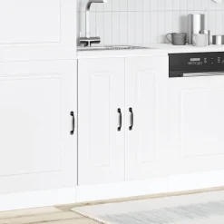 Online vidaXL Diskbänk underskåp Kalmar 60x46x81,5 cm konstruerat trä Vit