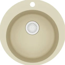 Hot vidaXL Diskho granit enkel rund Beige