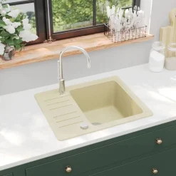 Clearance vidaXL Diskho granit enkel Beige