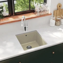 vidaXL Diskho granit enkel beige