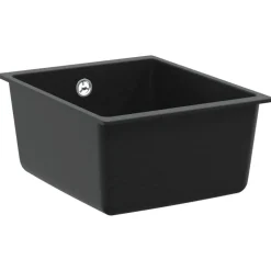 New vidaXL Diskho 370 x 460 mm 80% Kvarts och 20% Resin Svart
