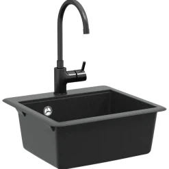 New vidaXL Diskho 470 x 440 mm Granit Svart