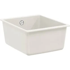 vidaXL Diskho Vit 370 x 460 mm 80% Kvarts och 20% Resin