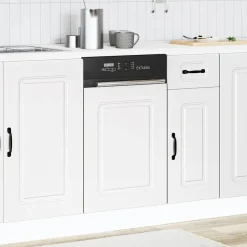 vidaXL Diskmaskinspanel Kalmar vit 45x1,5x57 cm konstruerat trä